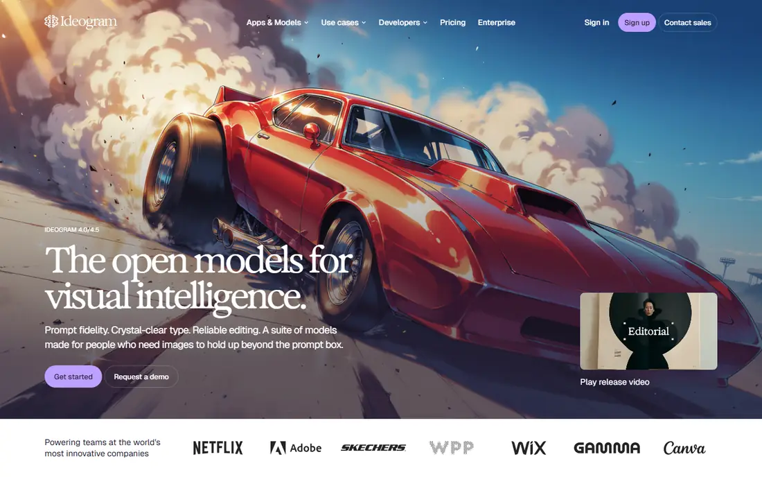 Ideogram homepage
