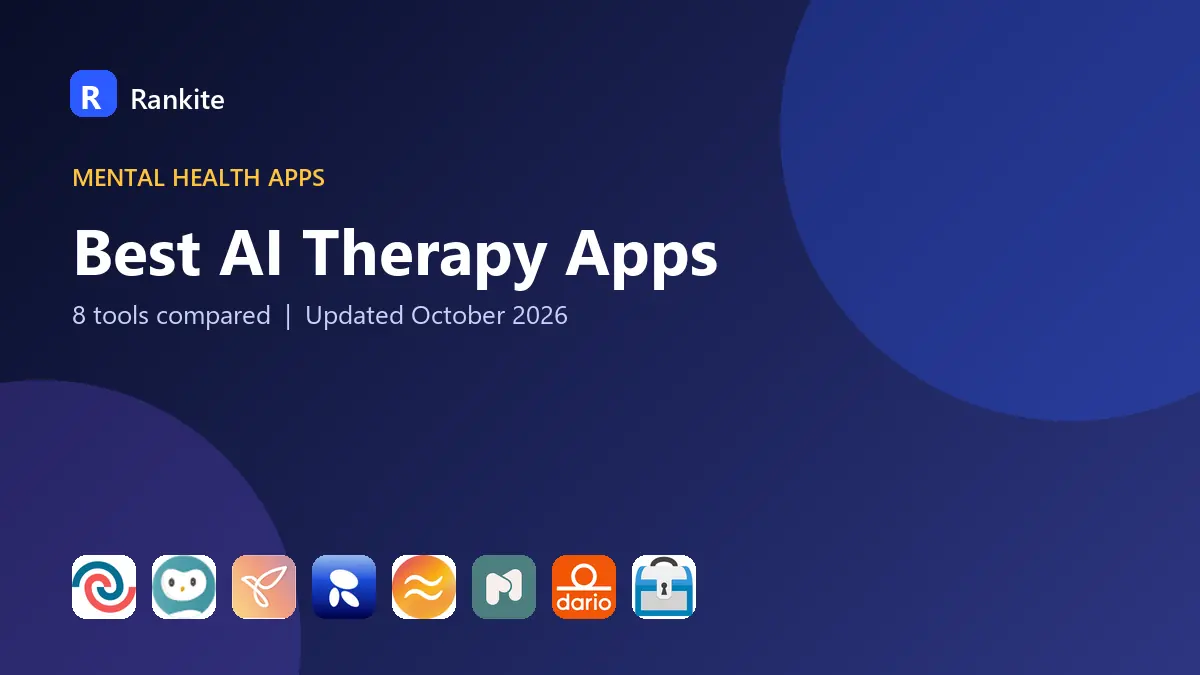 Best AI Therapy Apps in 2026: 8 Tools Compared