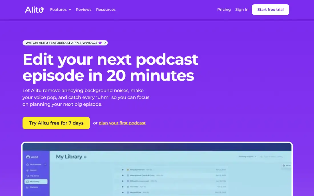 Alitu homepage