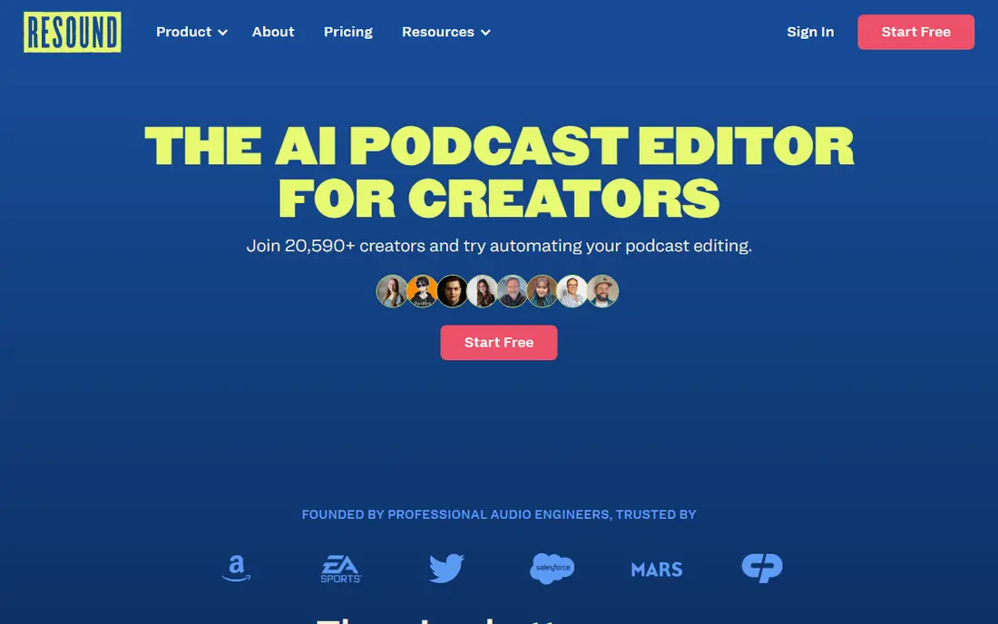 Resound homepage