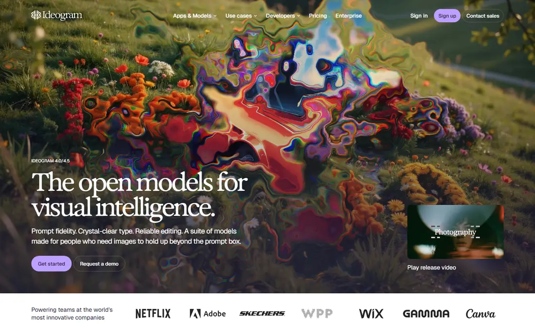 Ideogram homepage