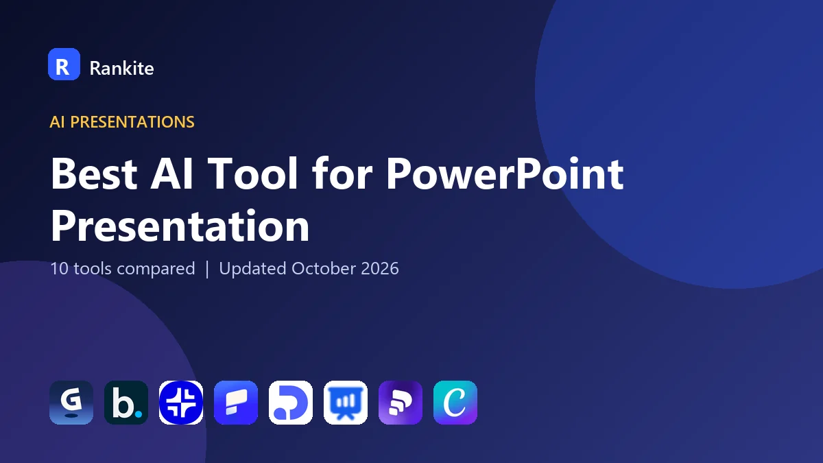 Best AI Tool for PowerPoint Presentation in 2026: 10 Tools Compared