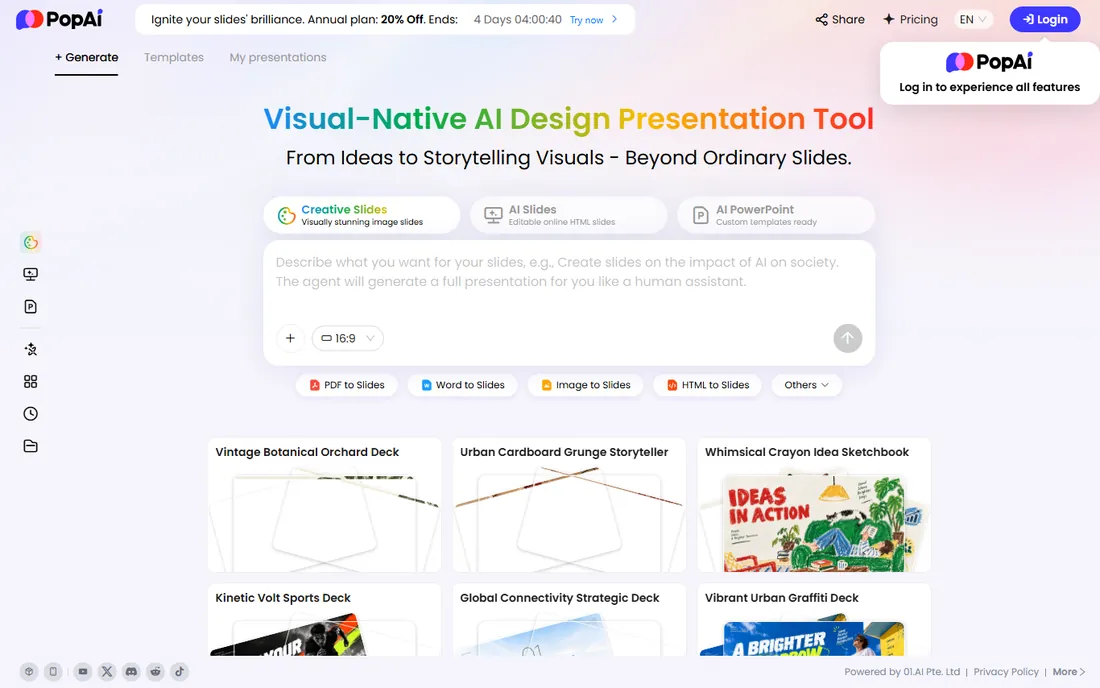 PopAi homepage