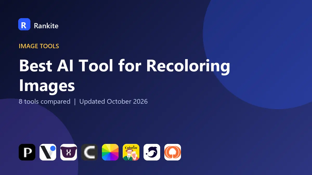 Best AI Tool for Recoloring Images in 2026: 8 Tools Compared