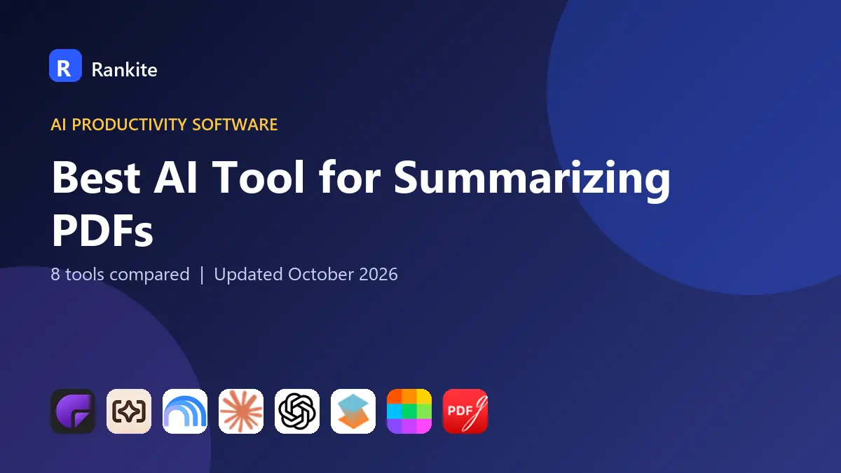 Best AI Tool for Summarizing PDFs in 2026: 8 Tools Compared