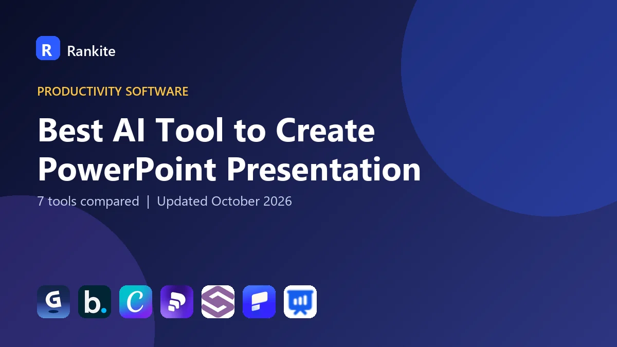 Best AI Tool to Create PowerPoint Presentation: 7 Tools Compared