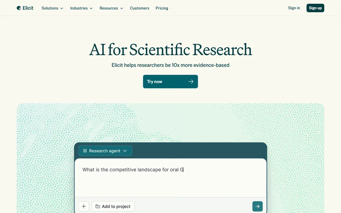 Elicit homepage