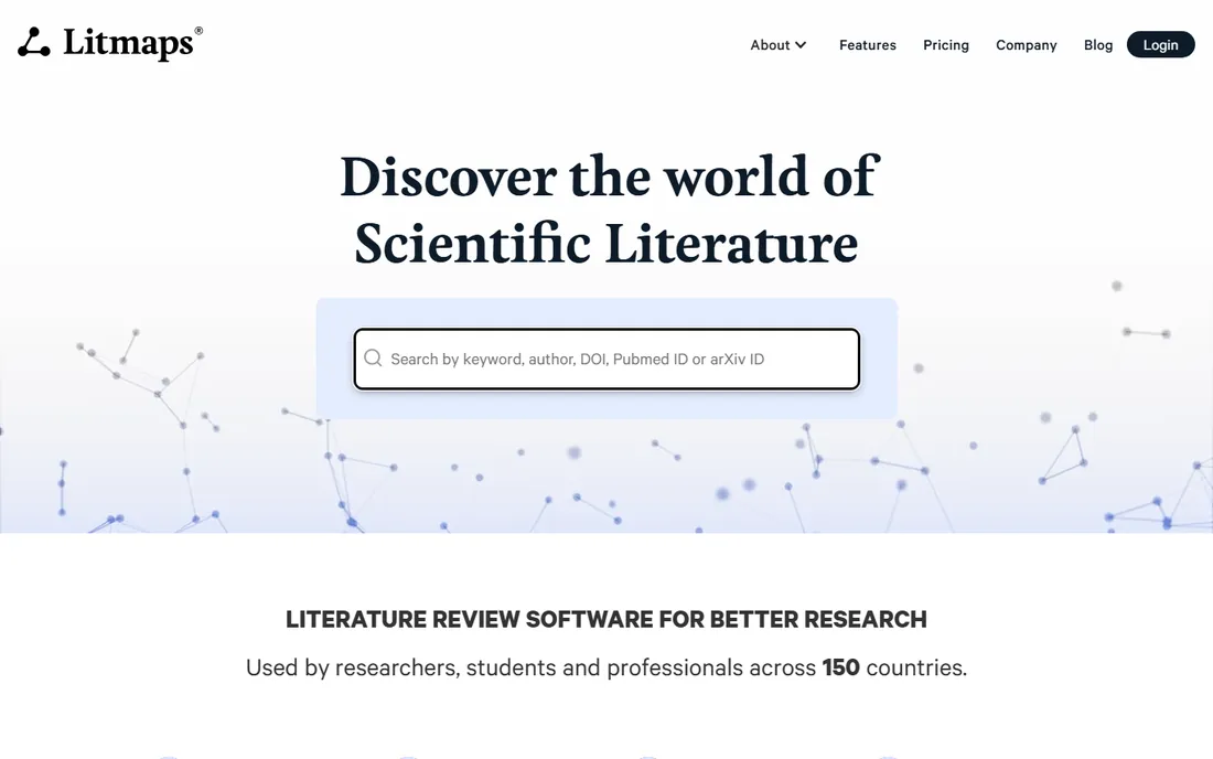 Litmaps homepage