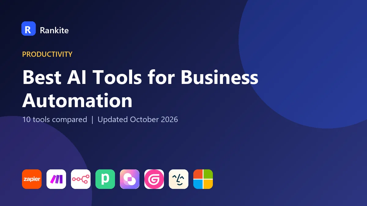 Best AI Tools for Business Automation in 2026: 10 Tools Compared