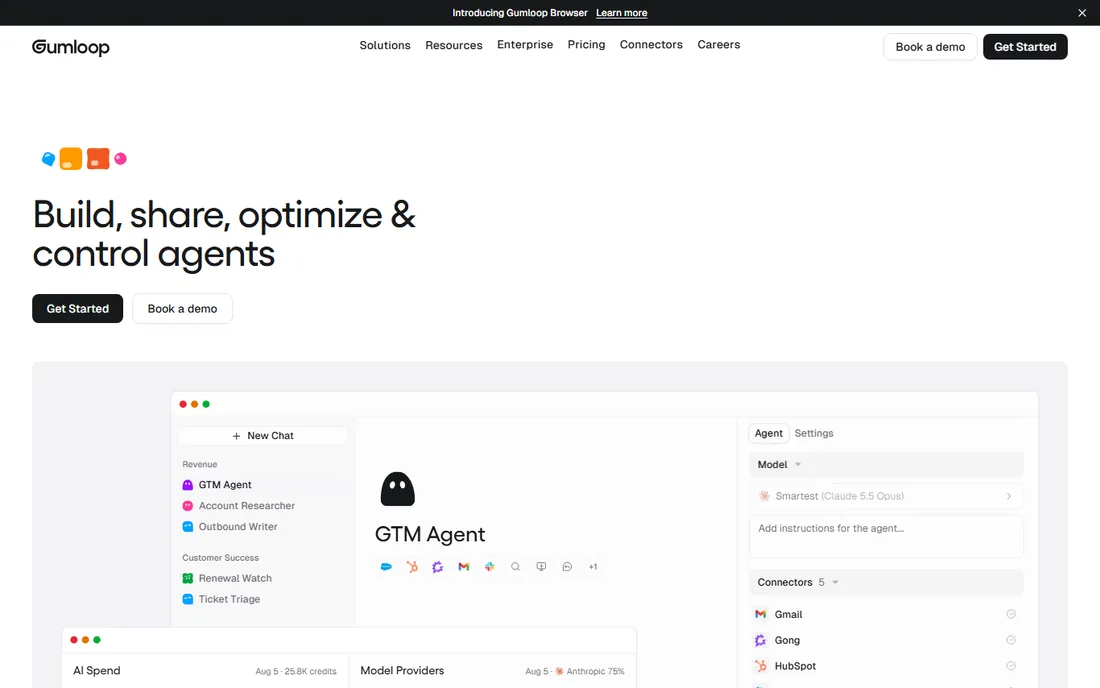 Gumloop homepage