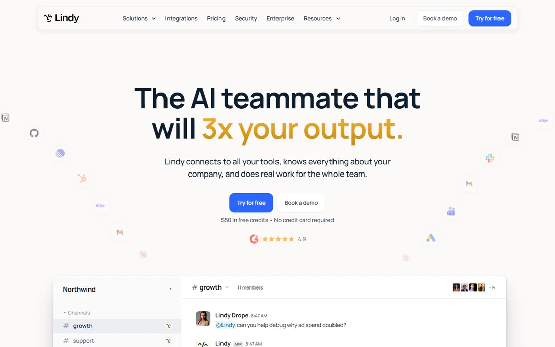 Lindy homepage