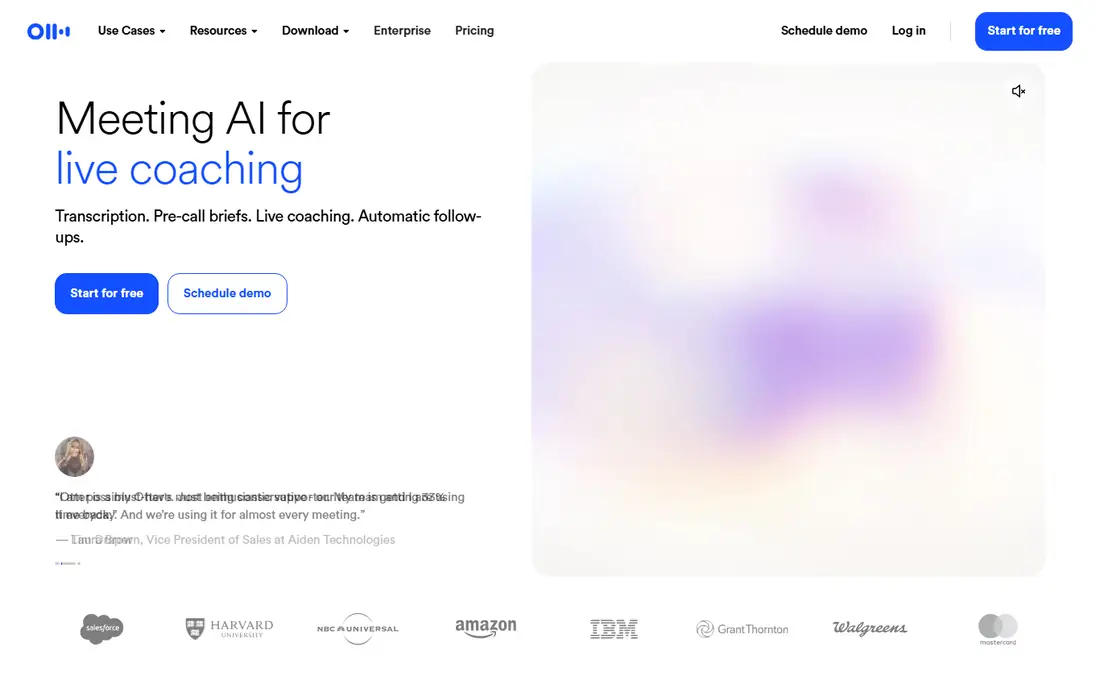 Otter.ai homepage