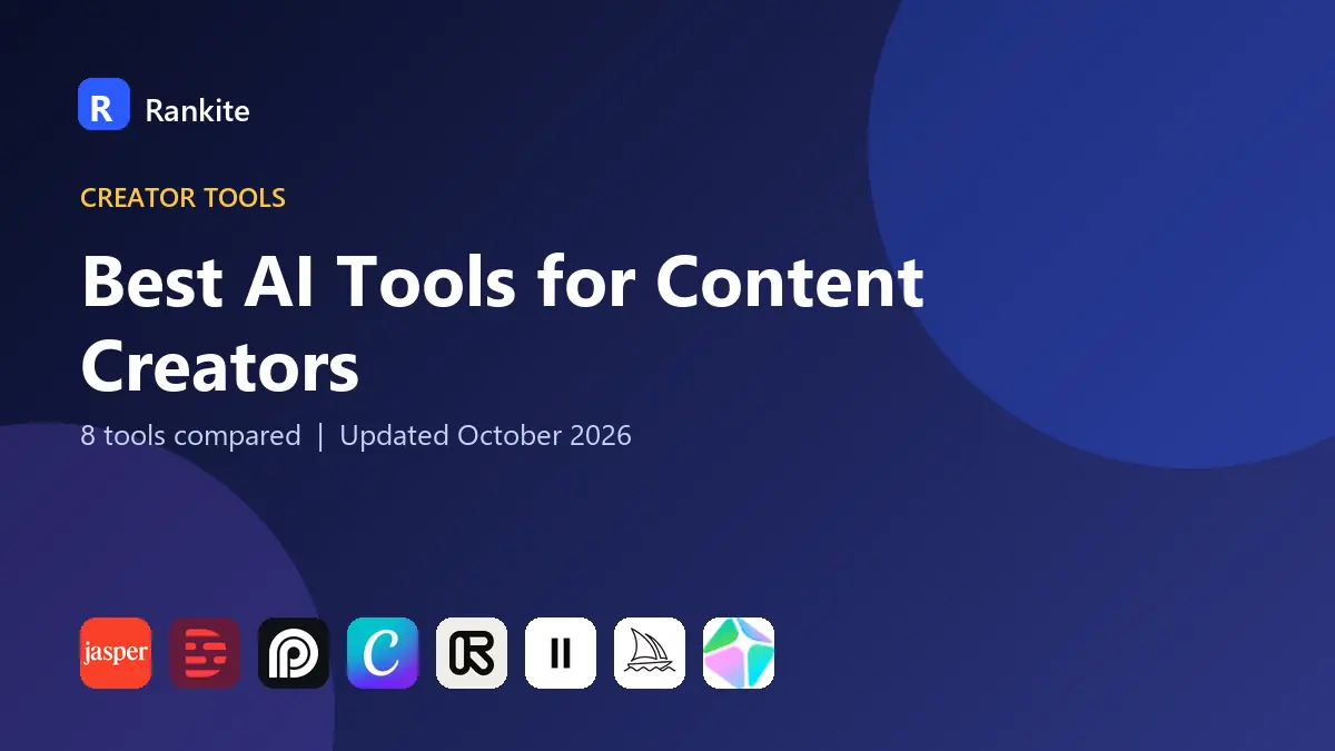 Best AI Tools for Content Creators in 2026: 8 Tools Compared