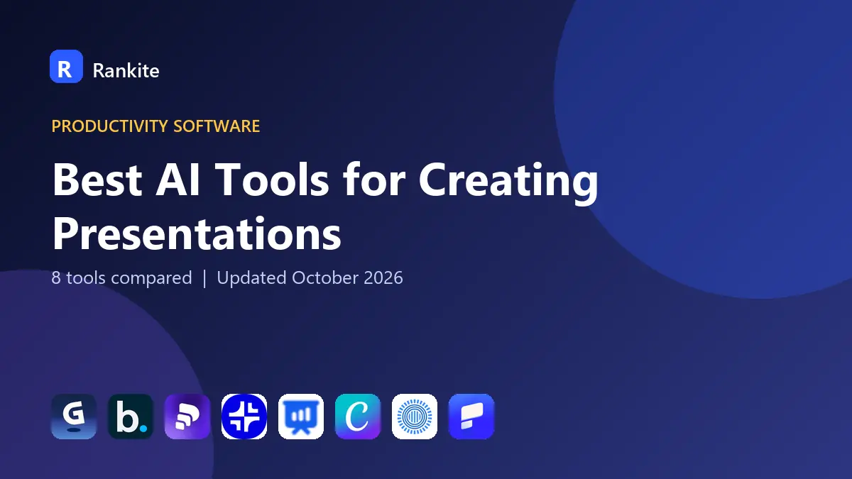 Best AI Tools for Creating Presentations in 2026: 8 Tools Compared