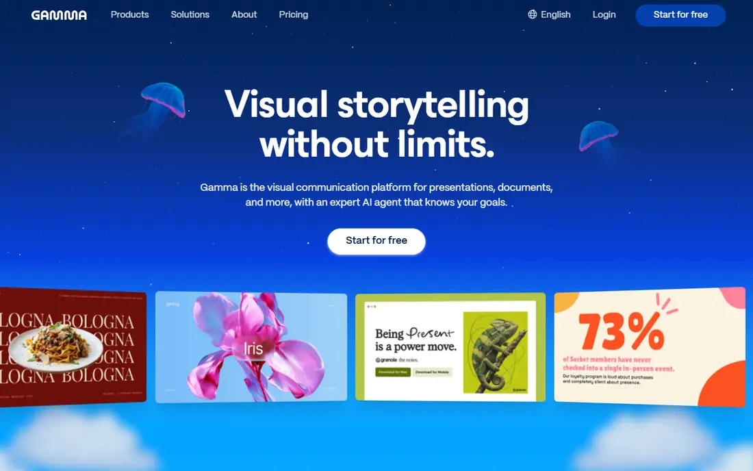 Gamma homepage