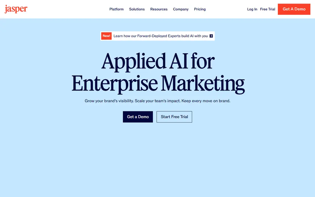 Jasper homepage