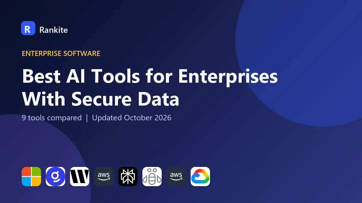 Best AI Tools for Enterprises With Secure Data in 2026: 9 Tools Compared