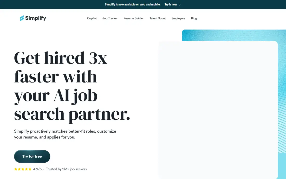 Simplify homepage