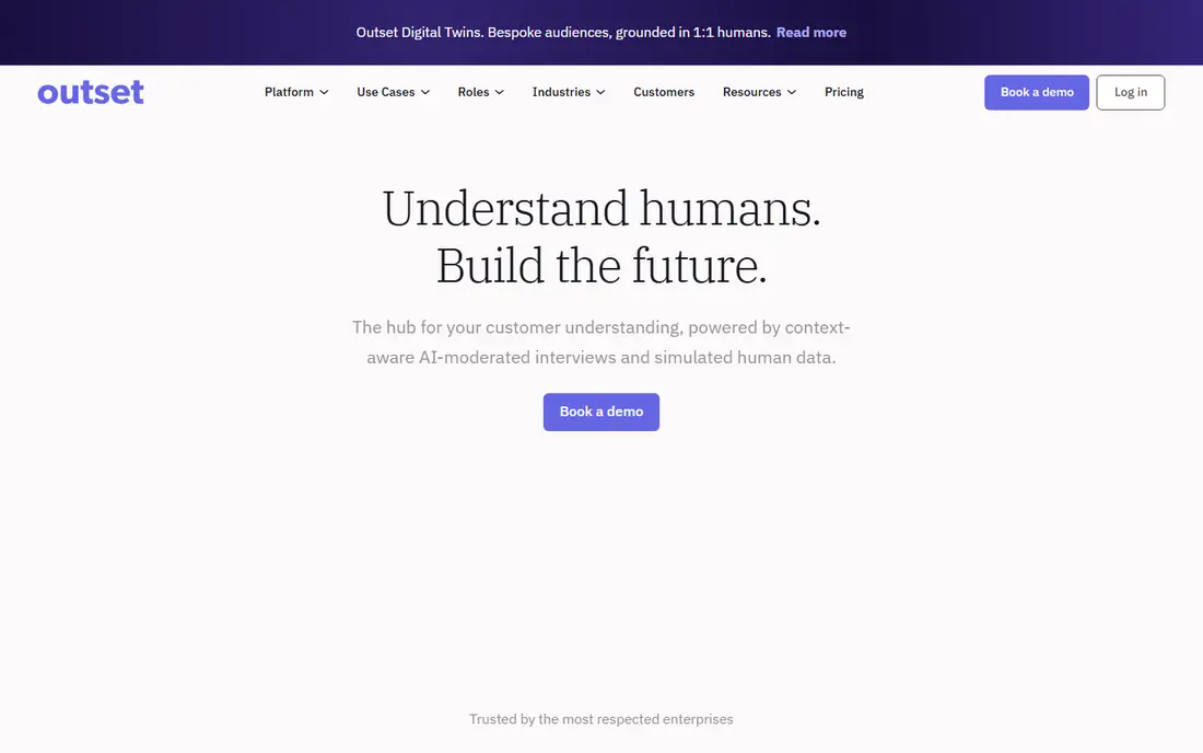 Outset homepage