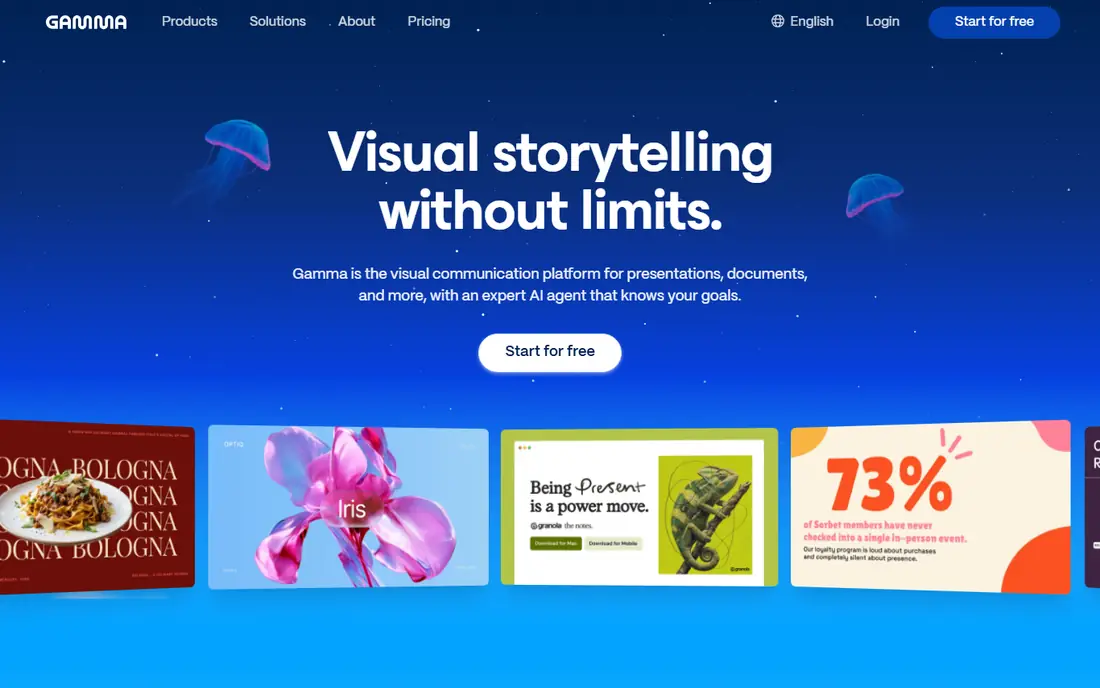 Gamma homepage
