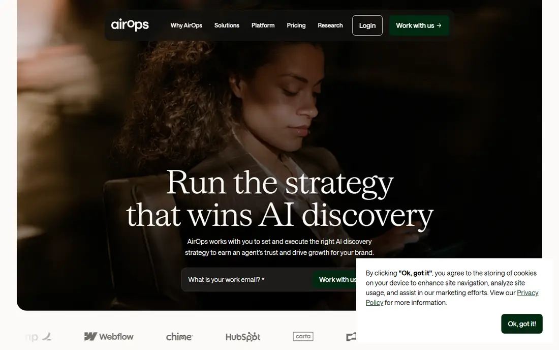 AirOps homepage