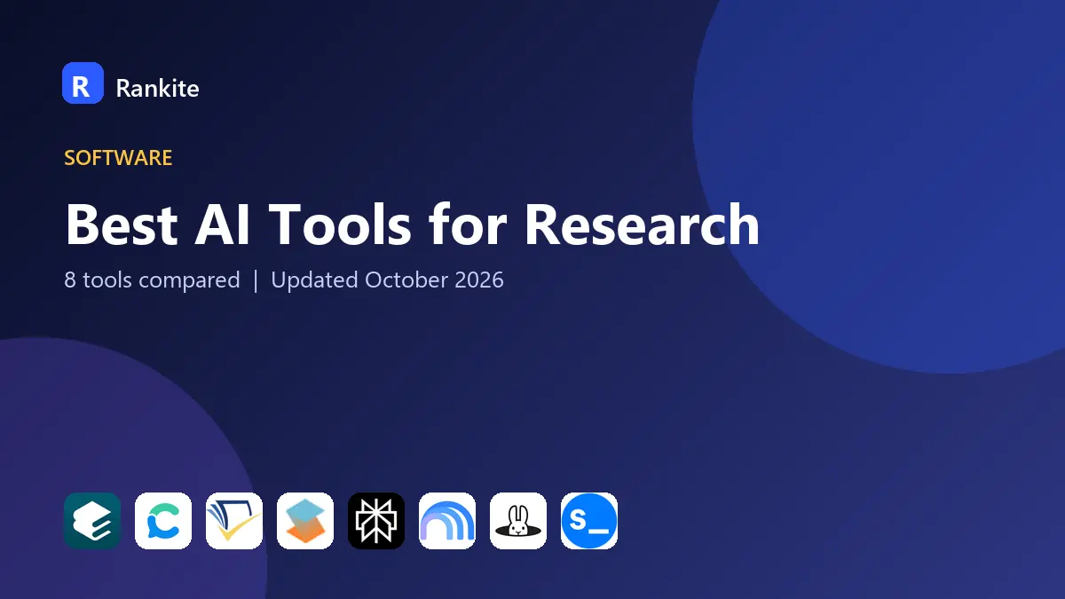Best AI Tools for Research in 2026: 8 Tools Compared
