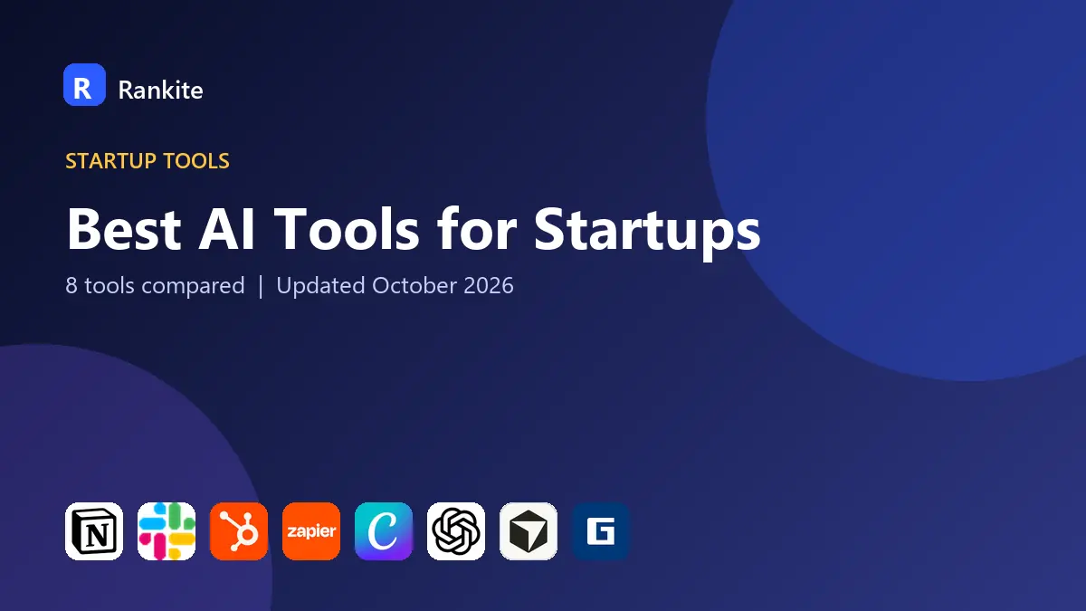 Best AI Tools for Startups in 2026: 8 Tools Compared