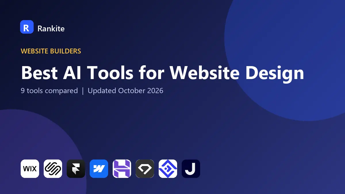 Best AI Tools for Website Design in 2026: 9 Tools Compared