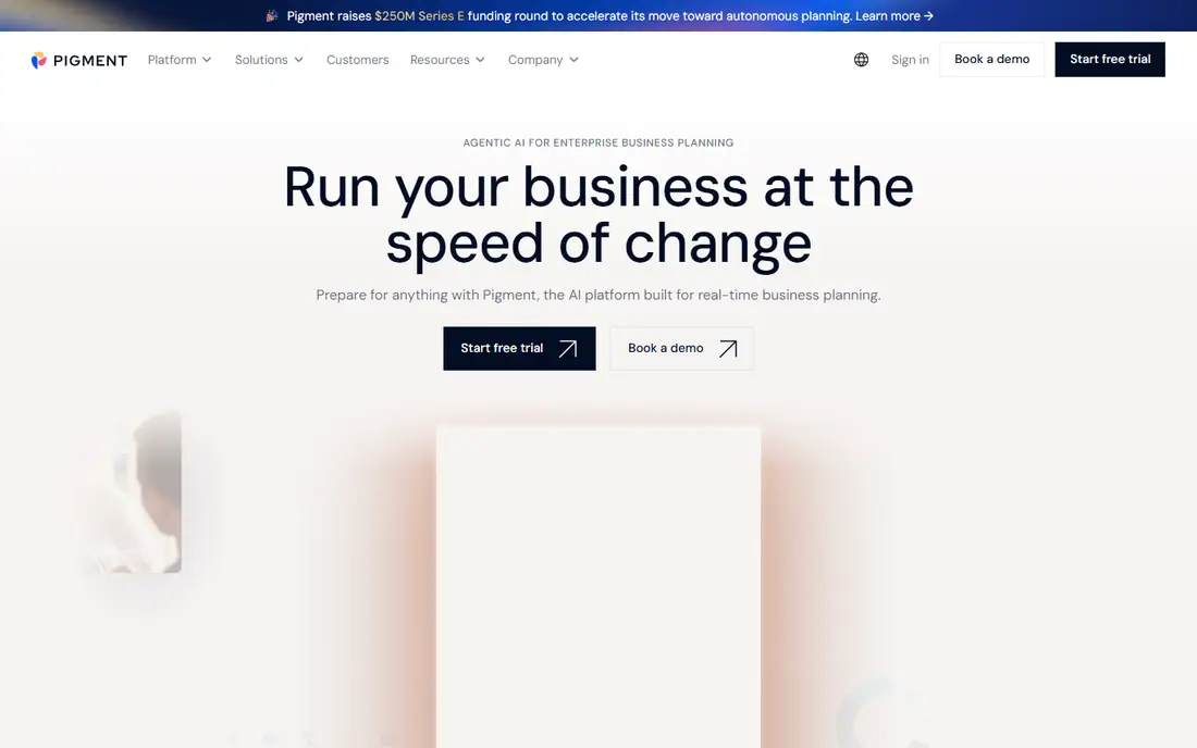 Pigment homepage