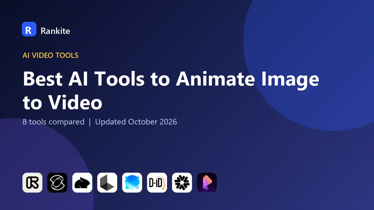 Best AI Tools to Animate Image to Video in 2026: 8 Tools Compared