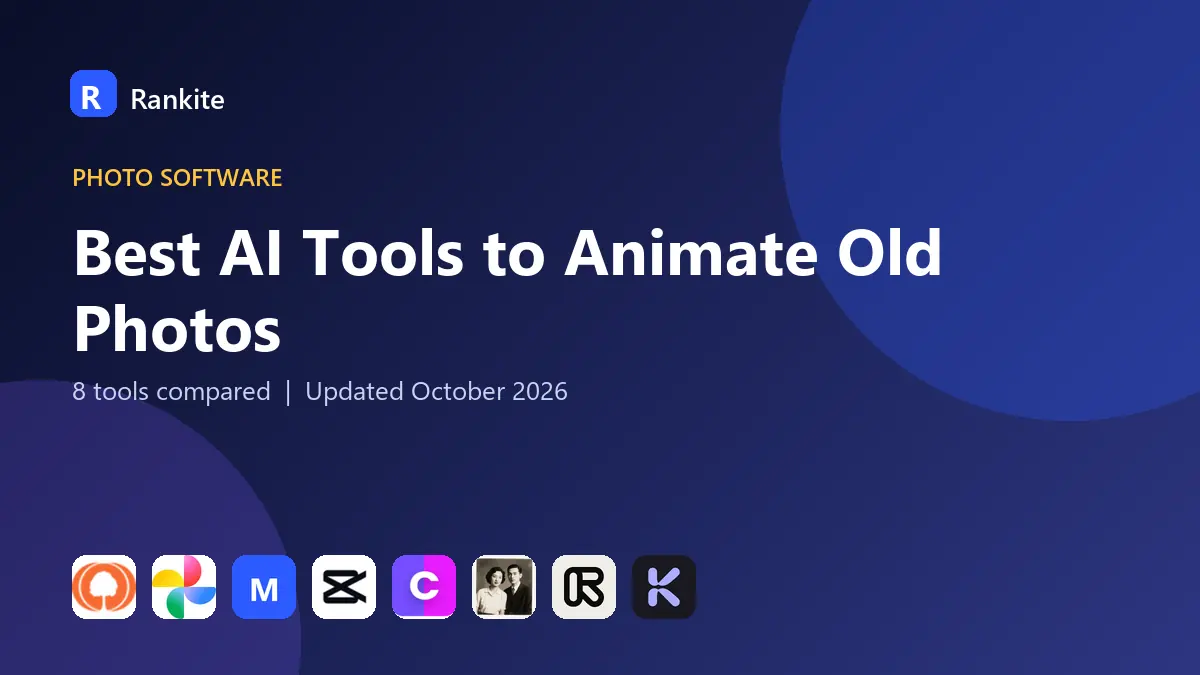 Best AI Tools to Animate Old Photos in 2026: 8 Tools Compared