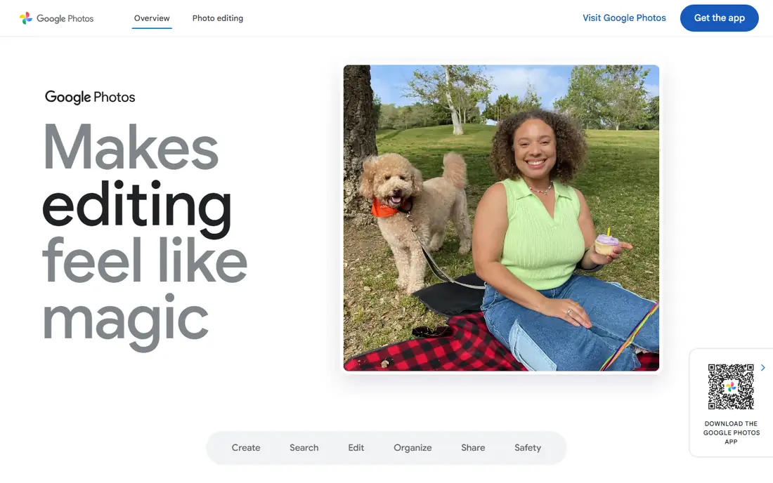 Google Photos Cinematic Photo homepage