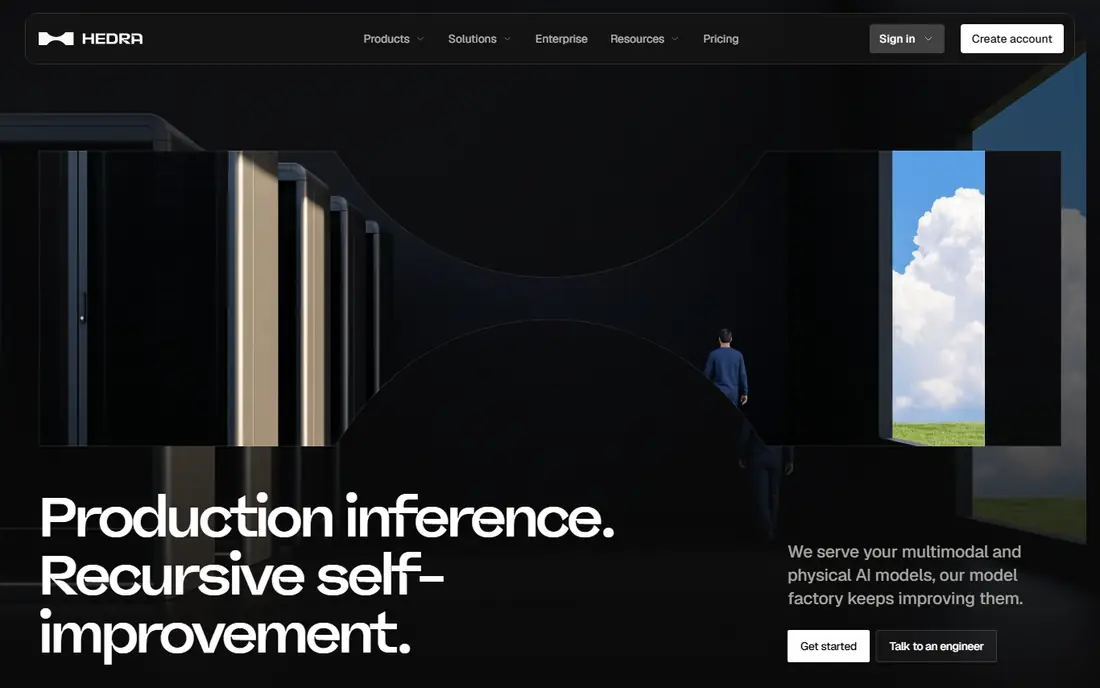 Hedra homepage