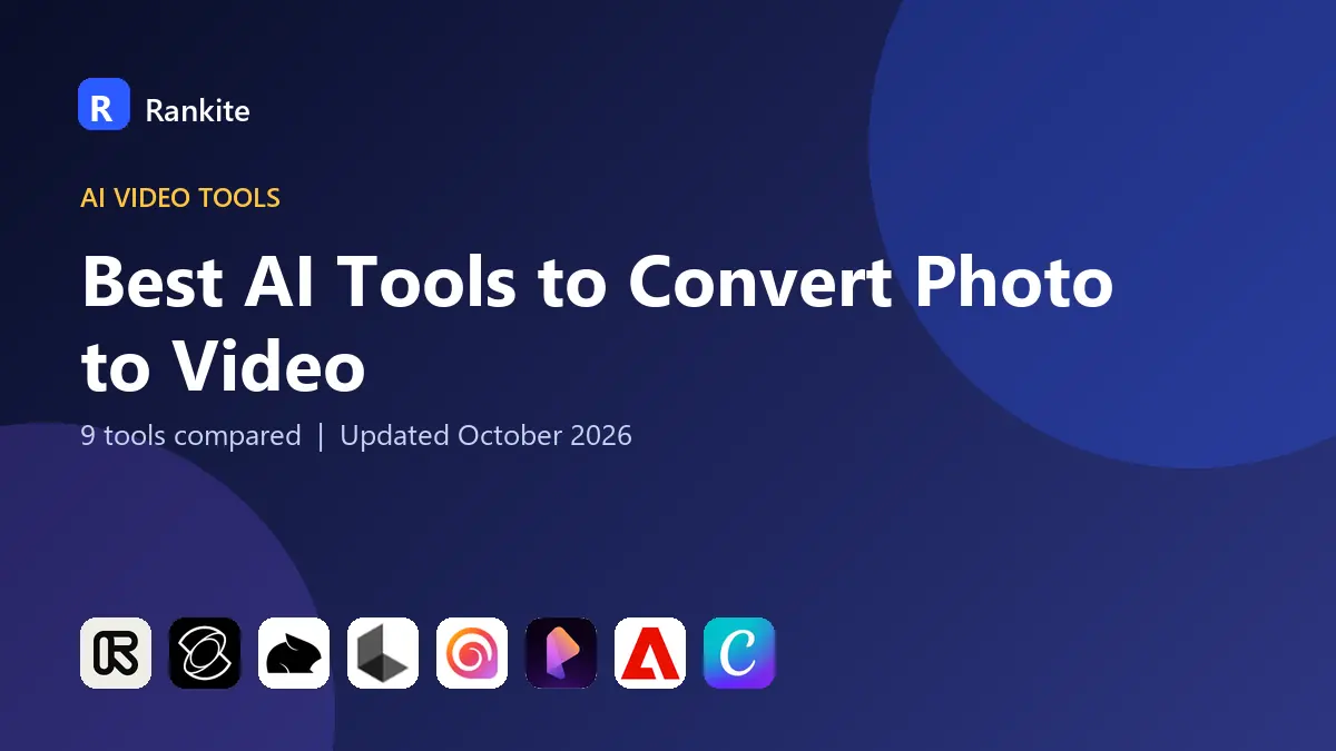 Best AI Tools to Convert Photo to Video in 2026: 9 Tools Compared
