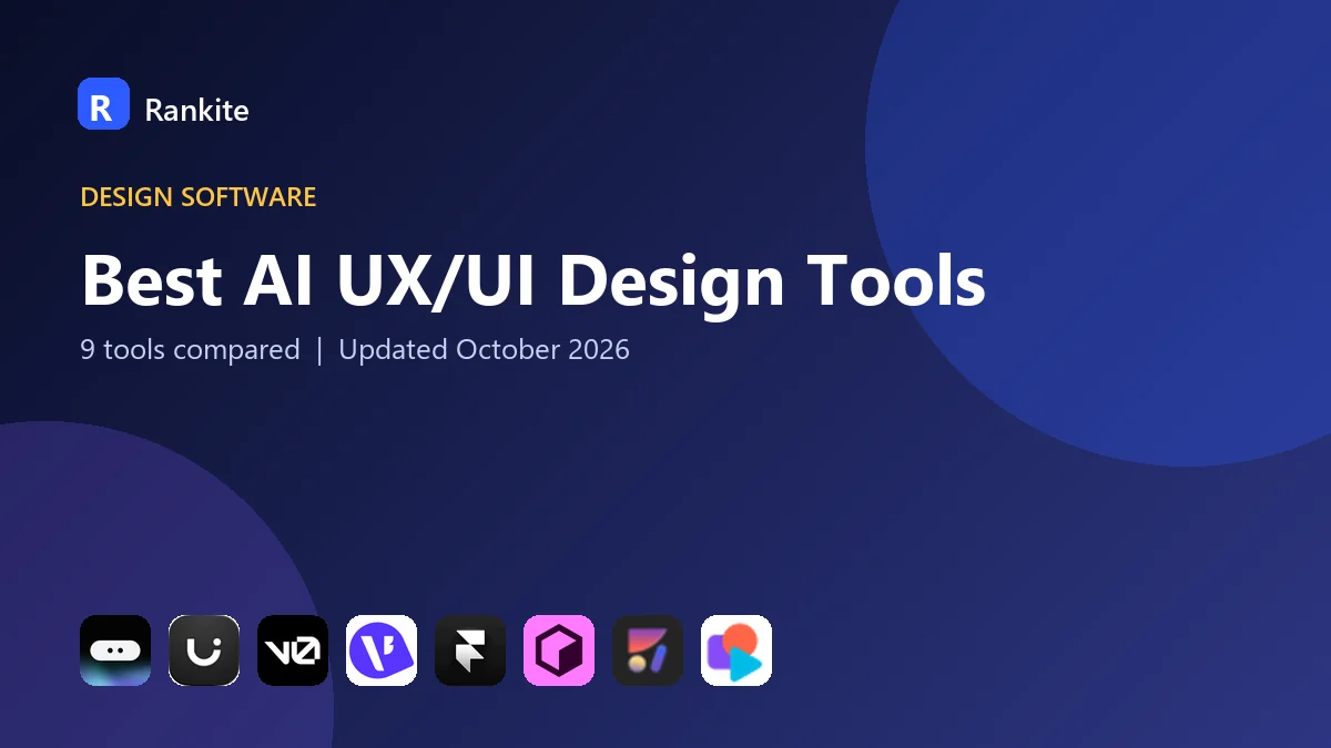 Best AI UX/UI Design Tools in 2026: 9 Tools Compared