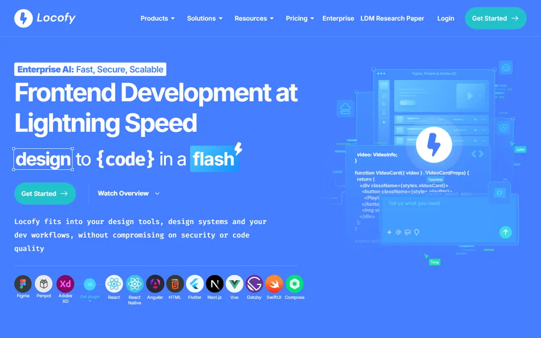 Locofy homepage