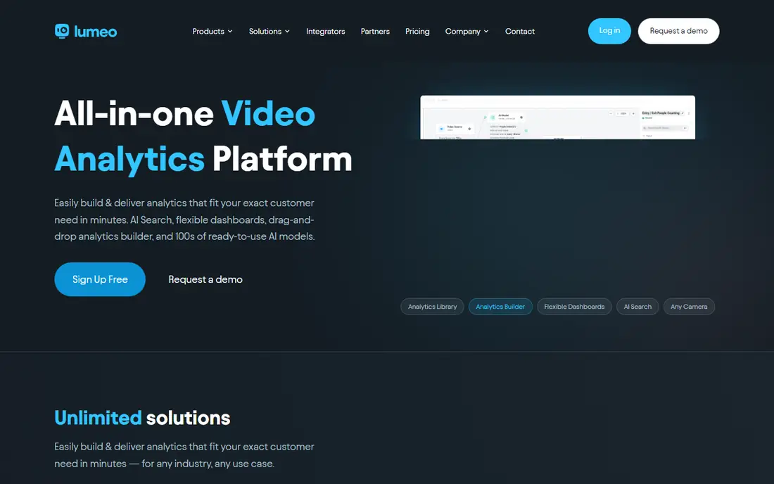 Lumeo homepage