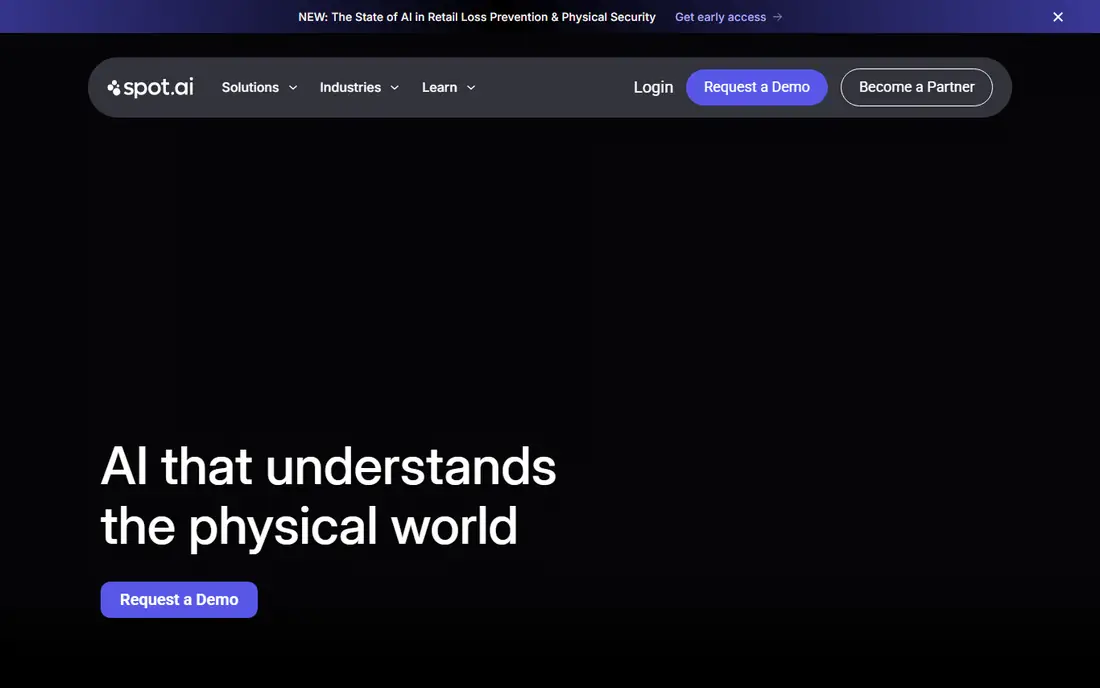 Spot AI homepage