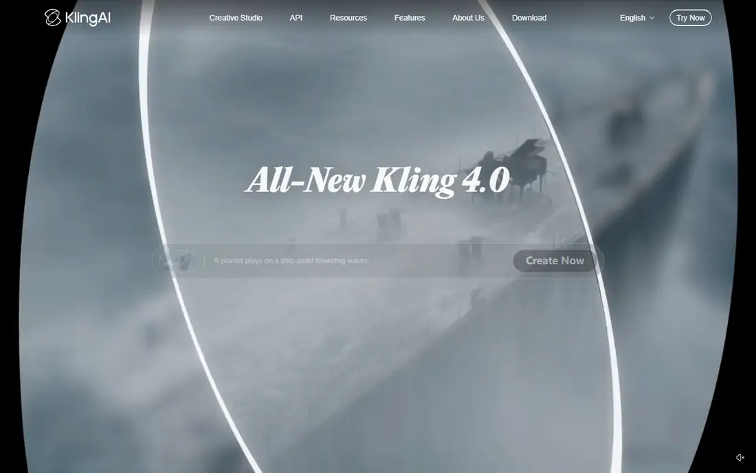 Kling homepage