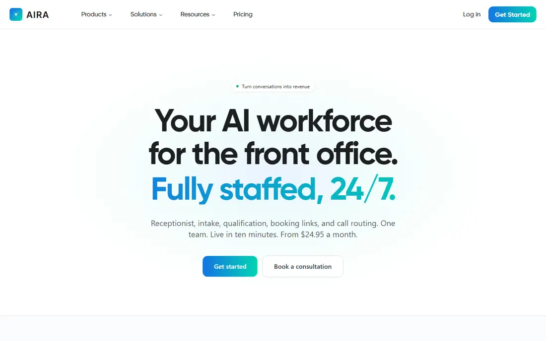 Aira homepage