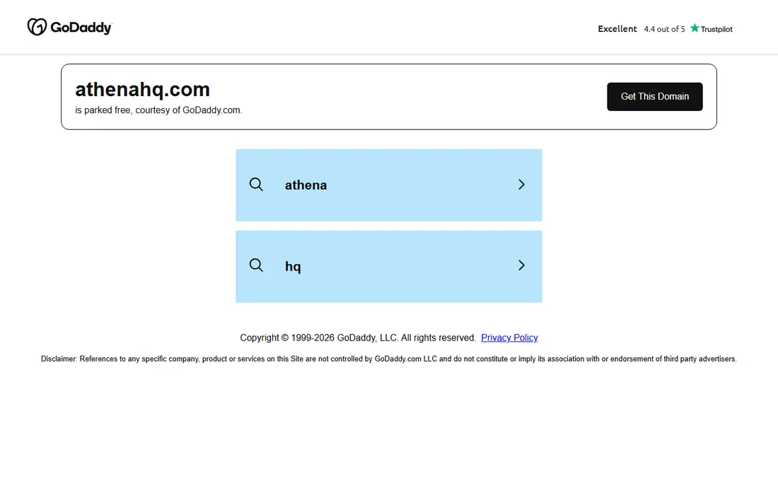 AthenaHQ homepage