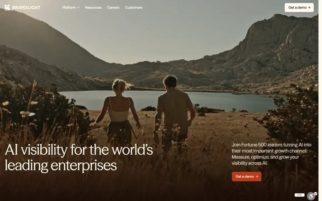 Brandlight homepage