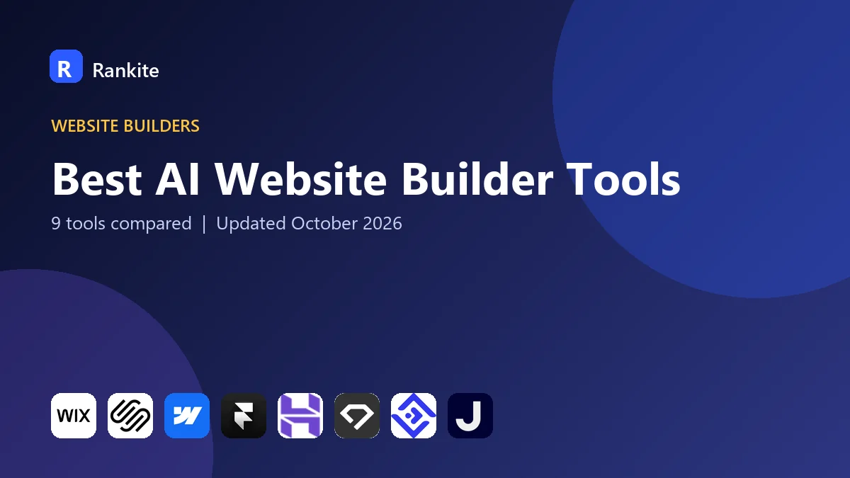 Best AI Website Builder Tools in 2026: 9 Tools Compared