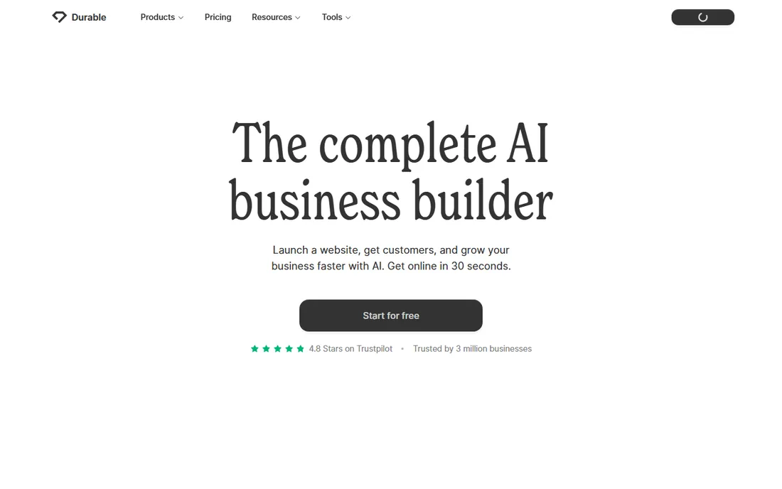 Durable homepage