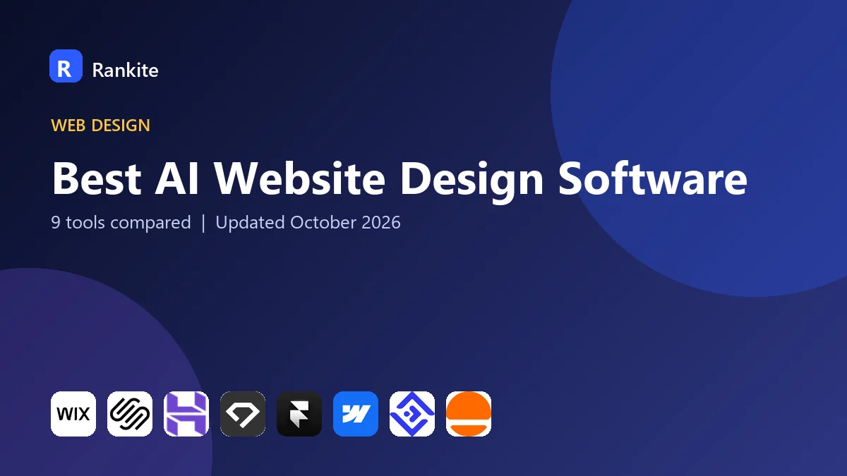 Best AI Website Design Software in 2026: 9 Tools Compared