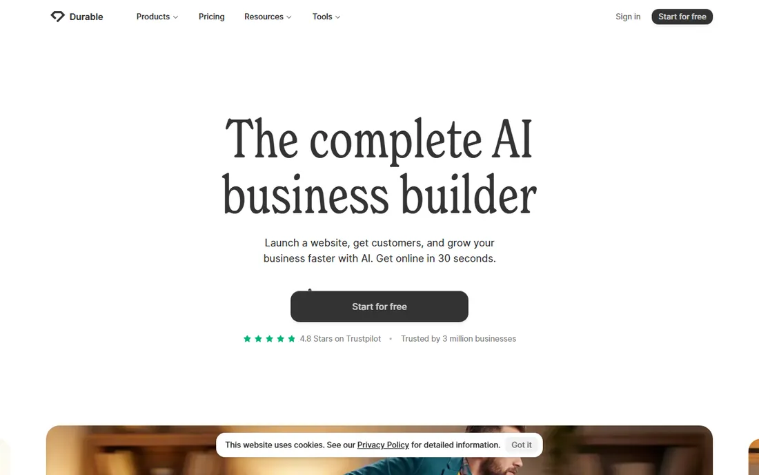 Durable homepage