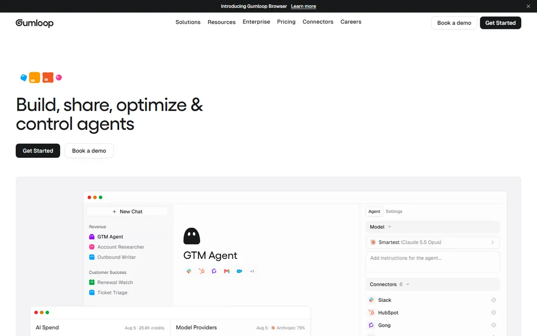 Gumloop homepage