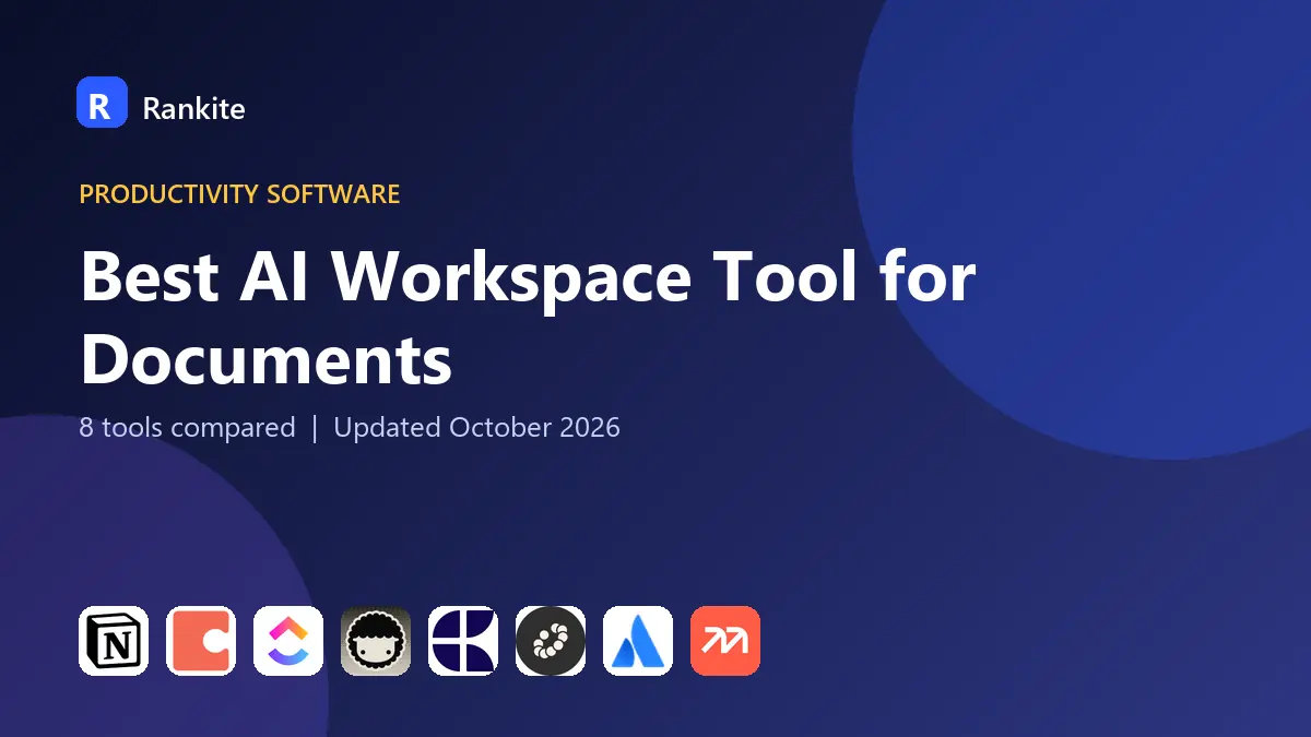 Best AI Workspace Tool for Documents in 2026: 8 Tools Compared