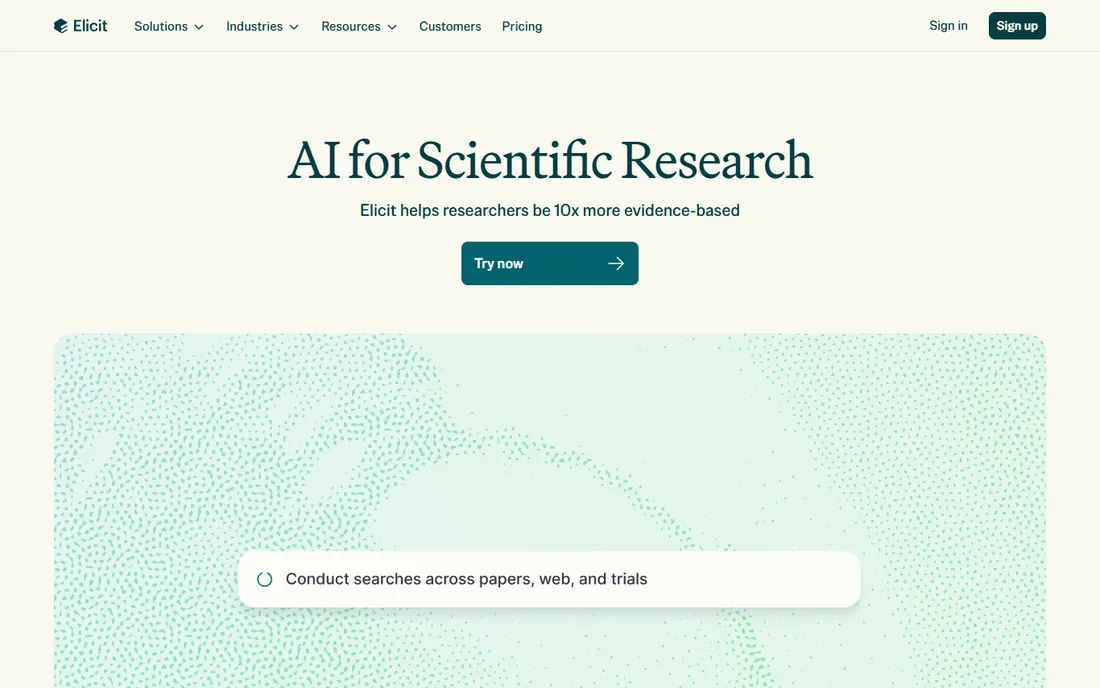 Elicit homepage