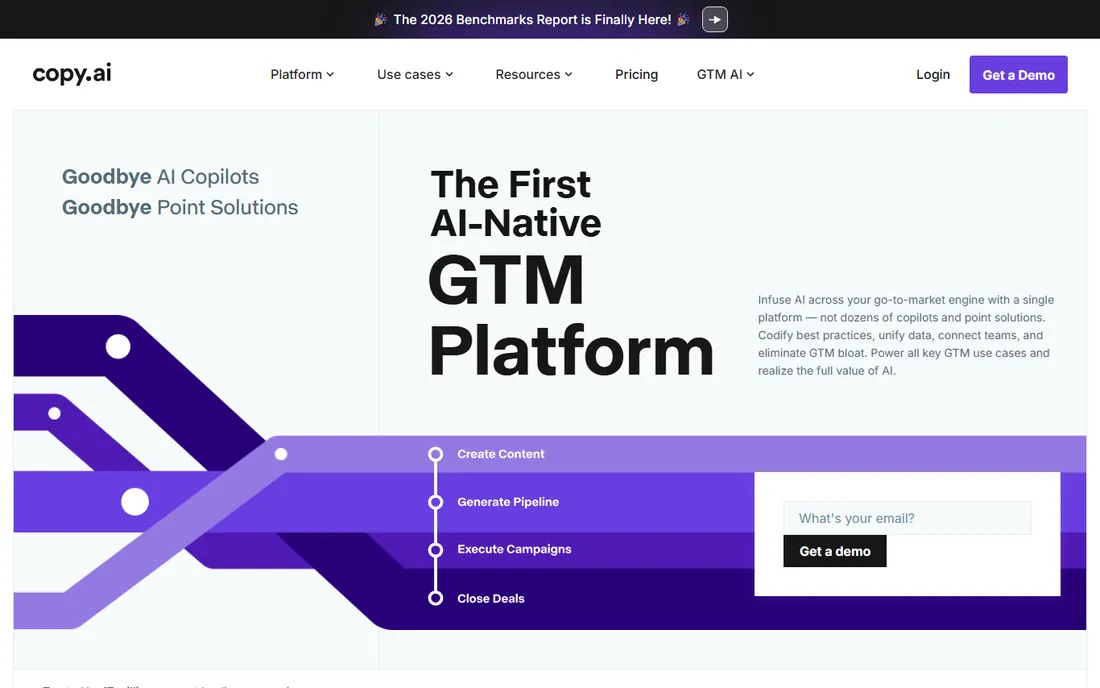 Copy.ai homepage